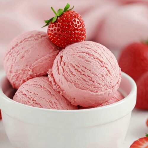 Crème glacée à la fraise