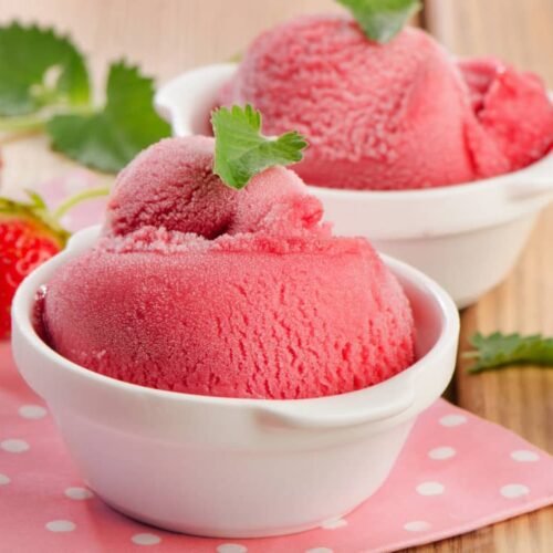 Sorbet fraises et framboises