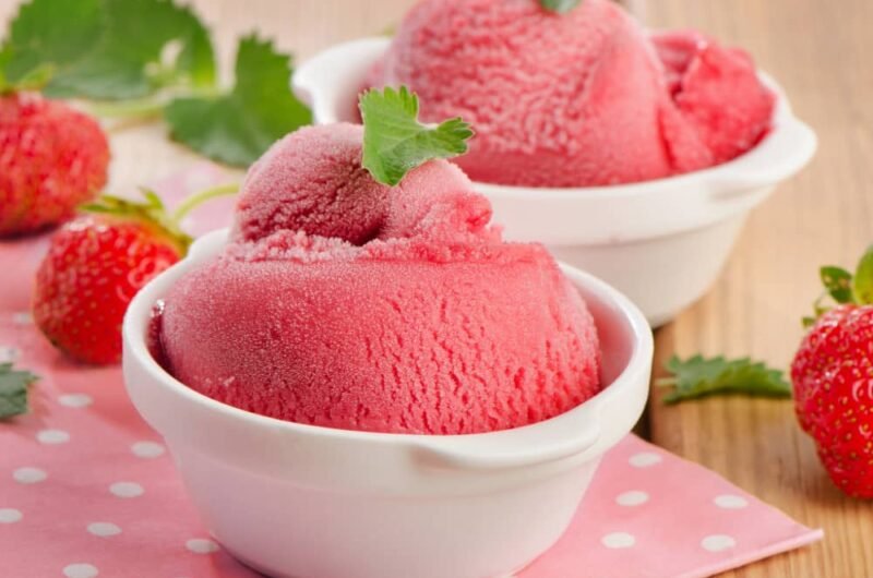 Sorbet fraises et framboises