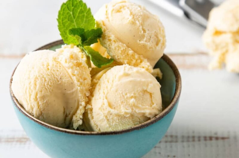 Crème glacée à la Vanille (3 ingrédients)