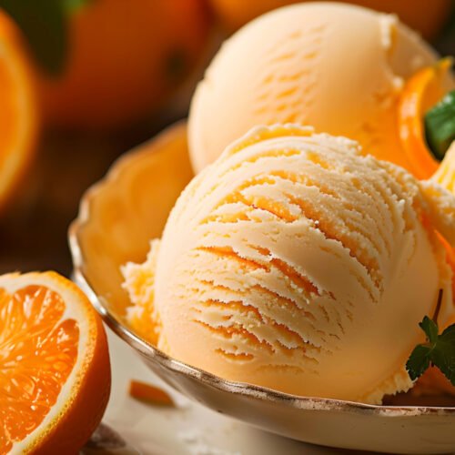 Sorbet à la pêche