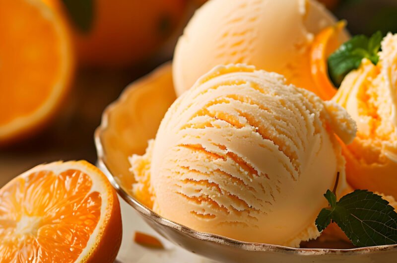 Sorbet à la pêche