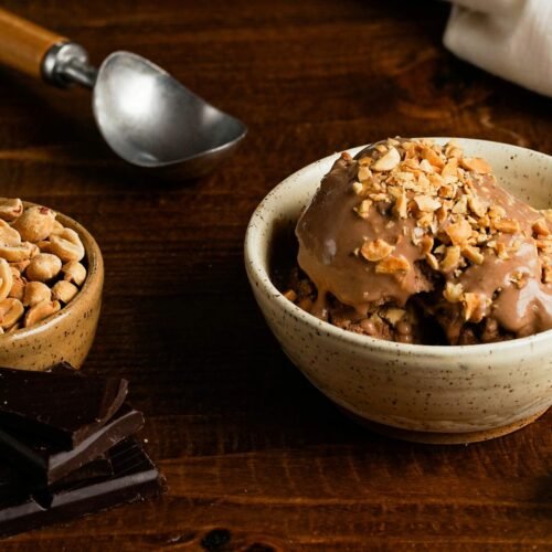 Crème glacée Snickers hyper protéinée