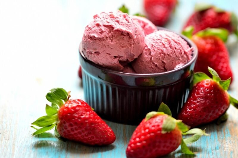 Glace à la fraise