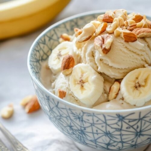 Glace à la banane, recette nice cream sans sucre au Ninja Creami Deluxe
