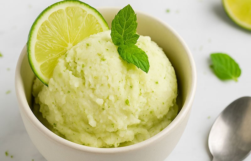 Sorbet citron vert & menthe