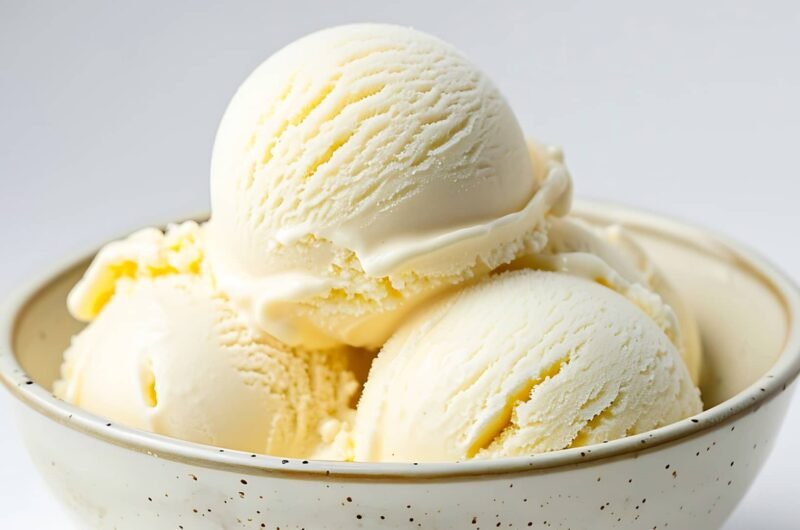 Glace vanille sans sucre