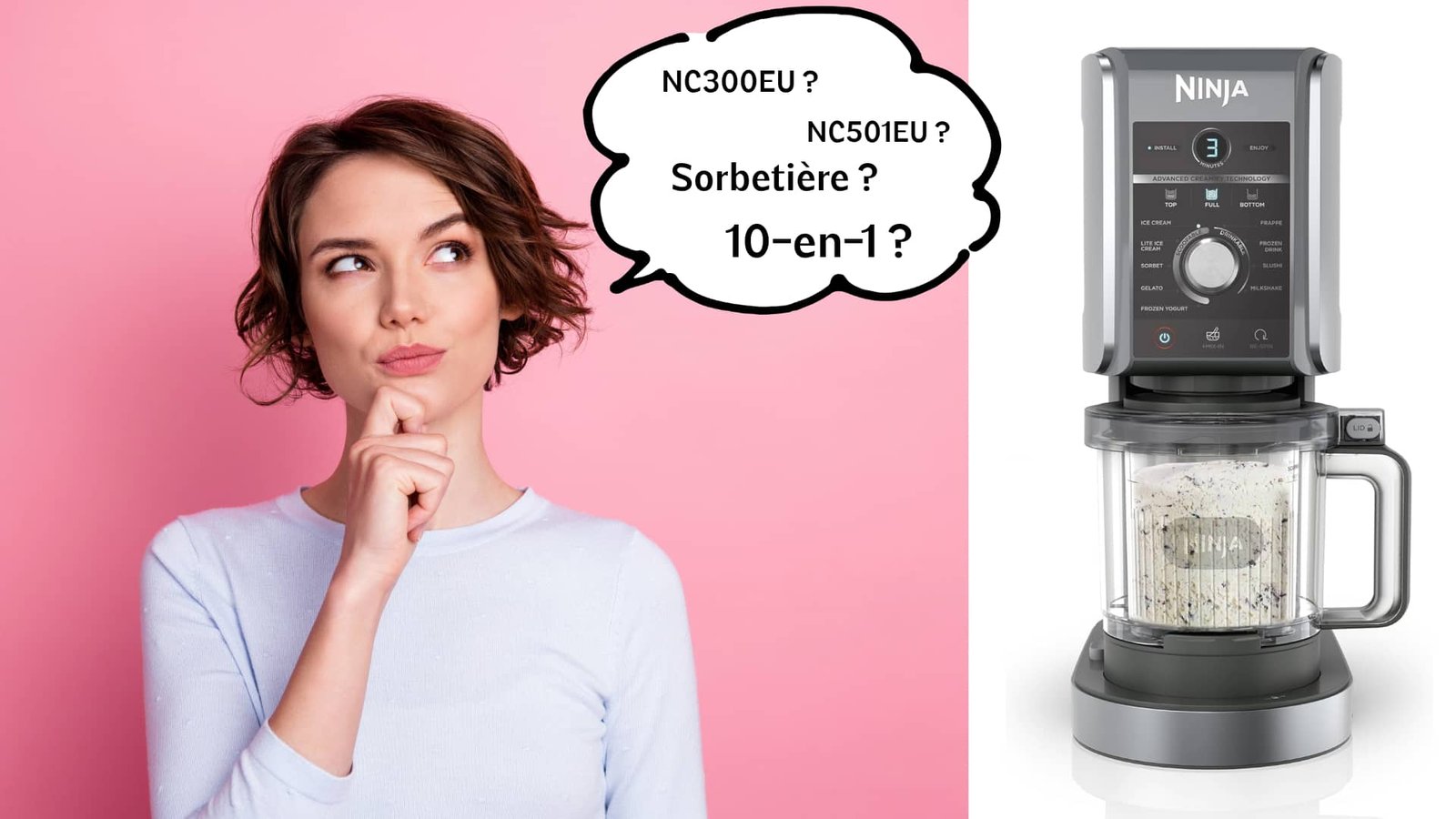 Sorbetière Ninja ou Ninja Creami