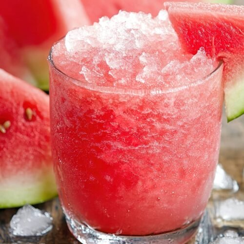 Slushie pastèque citron maison avec le Ninja Creami Deluxe