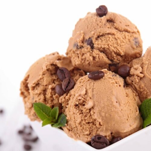 Glace café protéinée avec le Ninja Creami Deluxe