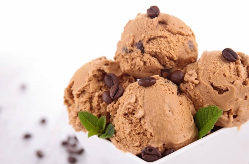 Glace café protéinée