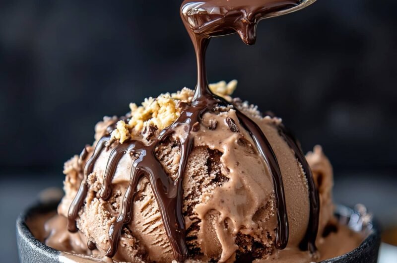 Glace chocolat noisette protéinée