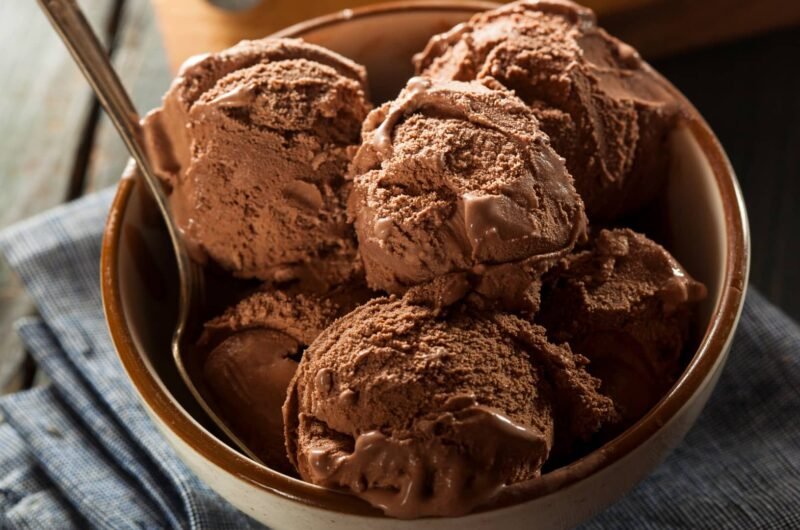 Glace chocolat sans crème