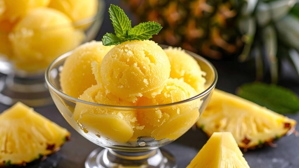 Sorbet ananas avec le Ninja Creami Deluxe