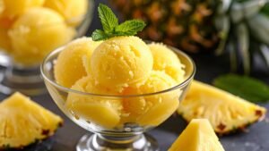 Sorbet ananas avec le Ninja Creami Deluxe