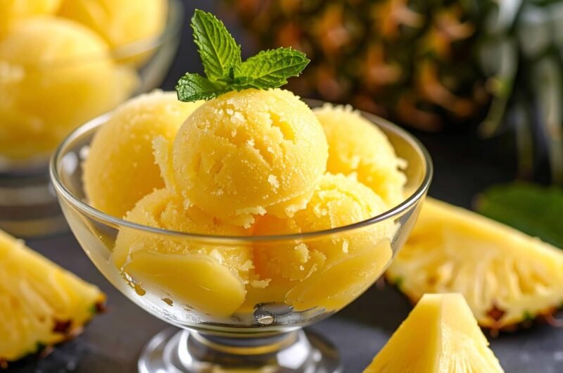 Sorbet ananas 100 % fruit
