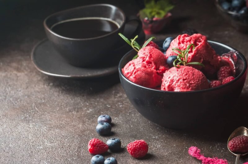 Sorbet fruits rouges à l’érable