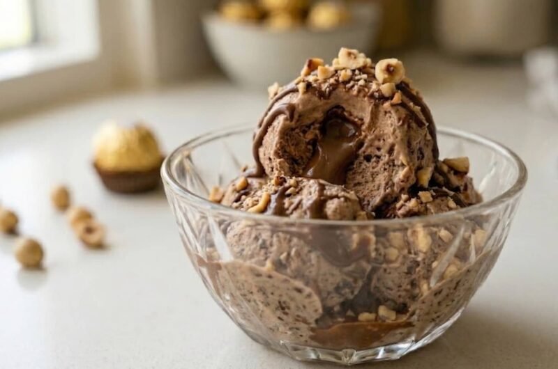 Glace Ferrero Rocher protéinée