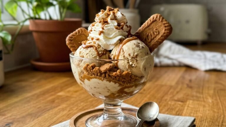 Glace spéculoos Lotus avec le Ninja Creami Deluxe